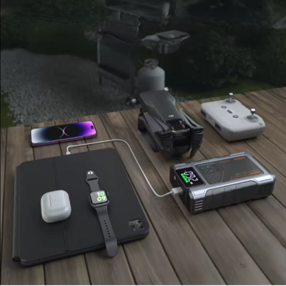 “4-in-1 Portable Jump Starter - Start Dead Cars in Seconds”