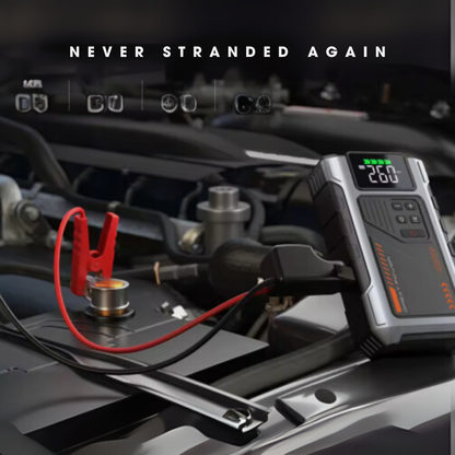 “4-in-1 Portable Jump Starter - Start Dead Cars in Seconds”