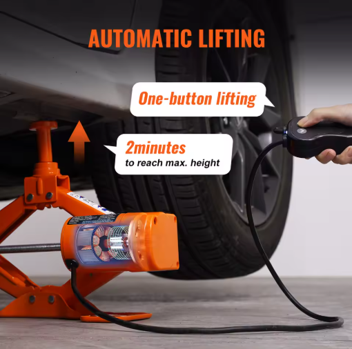 Electric Car Jack – Automatic 12V Hydraulic Tire Lifter with Remote Control