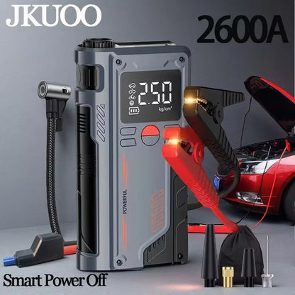 PJStarters - Portable Jump Starter -  (4-in-1) 12V - 20000mAh